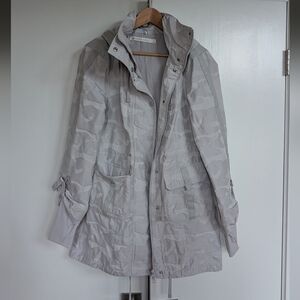 Blanc Noir - CAMO GRENADIER JACKET (White) {M}